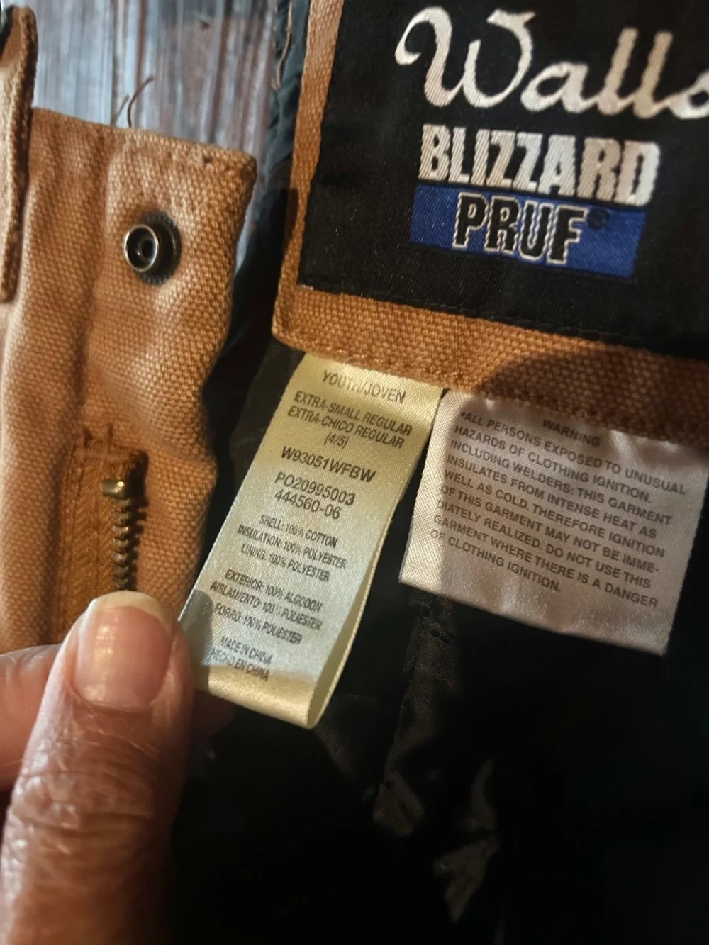 Walls blizzard pruf